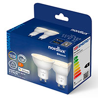 Nordlux Smart LED Spot GU10 - 4,8W (50W) Hvid - 2-pak
