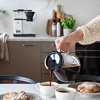 OBH Nordica Blooming Kaffemaskine - 1690W (10 Kopper) Hvid