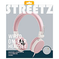 On-Ear hretelefoner (3,5mm) Pink - Streetz