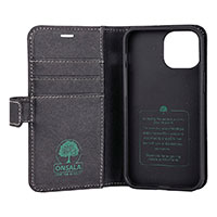 Onsala Eco iPhone 13 Mini Flip-cover (Biologisk) Sort