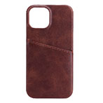 Onsala iPhone 13 Mini cover m/kortholder (PU-læder) Brun