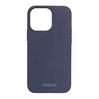Onsala iPhone 13 Pro cover (Silikone) Kobaltbl