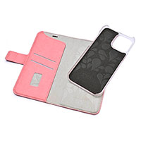 Onsala Wallet iPhone 13 Pro Max Flip-cover (PU-lder) Pink