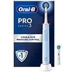 Oral-B Pro 3 Eltandbørste + Refill - Blå