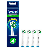 Oral-B tandbrstehoveder (CrossAction) Hvid - 4-Pack