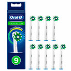 Oral-B tandbørstehoveder (CrossAction) Hvid - 9-Pack
