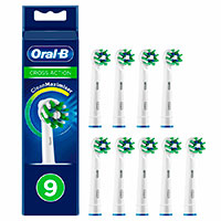 Oral-B tandbrstehoveder (CrossAction) Hvid - 9-Pack