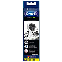 Oral-B tandbrstehoveder (Pure Clean Charcoal) 8-Pack