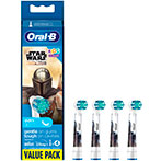 Oral-B tandbørstehoveder (Star Wars) Hvid - 4-Pack