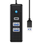 Orico USB Hub (2xUSB-A/1xUSB-C) Sort
