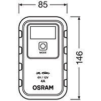 Osram BATTERYcharge 904 lader til bilbatteri (6/12V) 4A