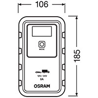 Osram BATTERYcharge 908 lader til bilbatteri (6/12V) 8A