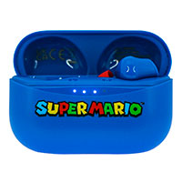 OTL Super Mario Earbuds (m/opladningsetui) Bl