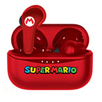 OTL Super Mario Earbuds (m/opladningsetui) Rød