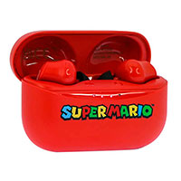 OTL Super Mario Earbuds (m/opladningsetui) Rd