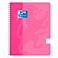 Oxford Touch Notesbog A5+ Kvadreret 5x5 (70 ark) Pink
