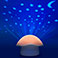 Pabobo Stars Mushroom Svampe Projektor (LED) Orange