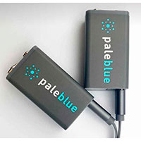 Paleblue Genopladelige Batterier 9V m/Oplader 500mAh (Li-Ion) 2stk