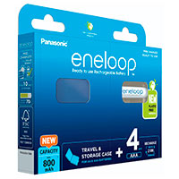 Panasonic Eneloop Genopladelige Batterier+Boks AAA 800mAh (NiMH) 4pk