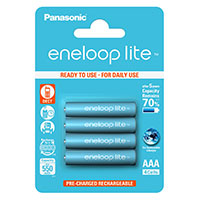 Panasonic Eneloop Lite Genopladelige Batterier AAA 550mAh (NiMH) 4pk