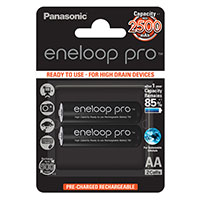 Panasonic Eneloop Pro Mignon Genopladelige Batterier AA 2500mAh (NiMH) 2pk