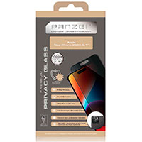 Panzer 2-Vejs Privacy Skrmbeskyttelse t/iPhone 15 - Full-Fit (6,1tm)