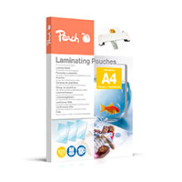 Peach Lamineringslommer A4 (125 mikron) 100-Pack