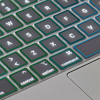 Philbert Tastatur Cover MacBook Pro 13-16tm - Klar/Rainbow