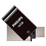 Philips 2-i-1 USB 2.0 Nøgle 16GB OTG (USB 2.0/Micro-USB)