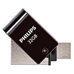 Philips 2-i-1 USB 2.0 Nøgle 32GB OTG (USB 2.0/Micro-USB)