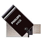 Philips 2-i-1 USB 2.0 Nøgle 64GB OTG (USB 2.0/Micro-USB)