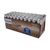 Philips Power AAA batterier (Alkaline) 40-Pack