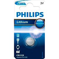 Philips CR1220 knapcellebatteri 3V (Lithium)