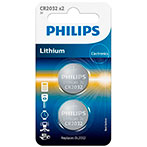 Philips CR2032 batteri 3V (Lithium) 2-Pack