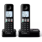 Philips D2752B/12 DECT Fastnettelefon m/Dock (DUO)