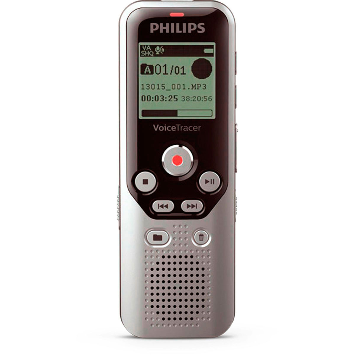 bred uvidenhed sympati Philips DVT 1250 Diktafon m/one-touch optagelse (8GB) Sølv
