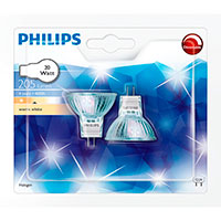 Philips Halogen spot GU4 - 20W (Dmpbar) 2-Pack