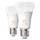 Philips Hue White Ambiance A60 LED Pre E27 - 8W (75W) 2200-6500K - 2pk