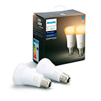 Philips Hue White Ambiance LED pære E27 - 8W (60W) 2-Pack