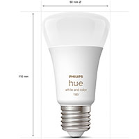 Philips Hue White+Color Ambiance A60 LED Pre E27 - 9W (75W) 2000-6500K - 2pk