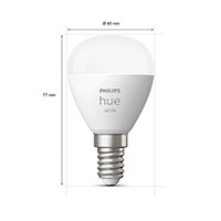 Philips Hue White Krone LED pære E14 - 5,7W (40W)
