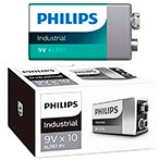 Philips Industrial 9V batterier (Alkaline) 10-Pack