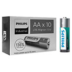 Philips Industrial AA batterier (Alkaline) 10-Pack