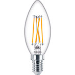 Philips Kerte dæmpbar LED filamentpære E14 Klar - 4,5W (40W)