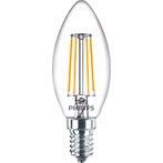 Philips Kerte LED filamentpære E14 Klar - 4,3W (40W)
