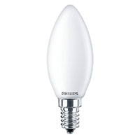 Philips Kerte LED pære E14 Mat - 6,5W (60W)