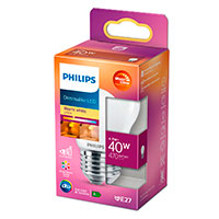 Philips Krone dæmpbar LED pære E27 Mat - 4,5W (40W)
