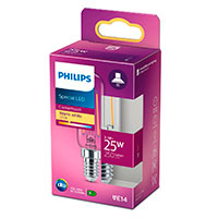 Philips LED Emhættepære E14 Klar - 2,1W (25W)