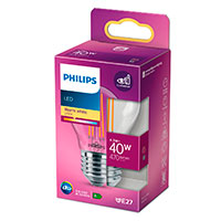 Philips Krone LED filament pre E27 Klar - 4,3W (40W)