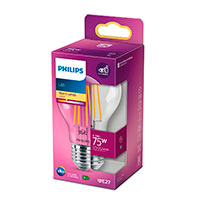 Philips LED filament pre E27 Klar - 8,5W (75W)